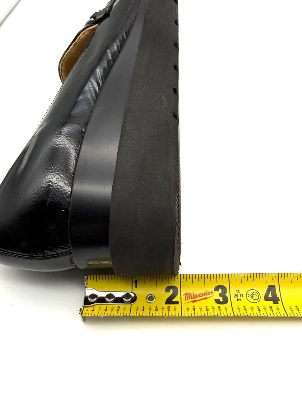 Naturalizer September Wedge Loafer Black Patent Leather 7.5